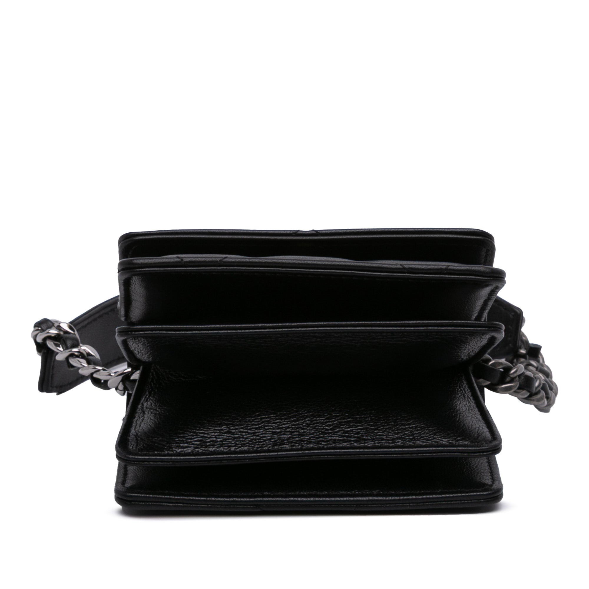 Lambskin 19 Flap Coin Purse With Chain