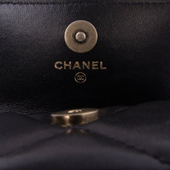 Lambskin 19 Flap Coin Purse With Chain