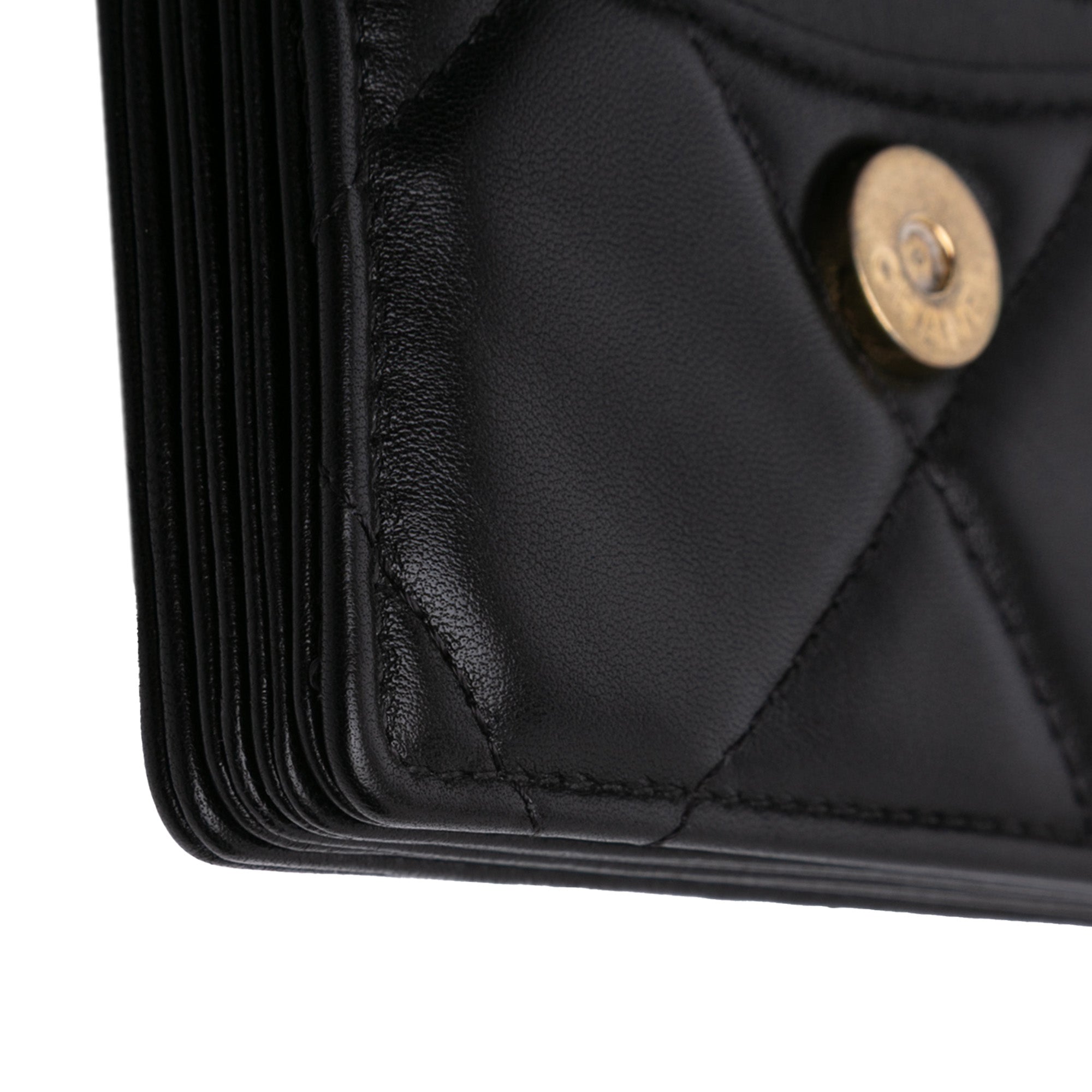 Lambskin 19 Flap Coin Purse With Chain