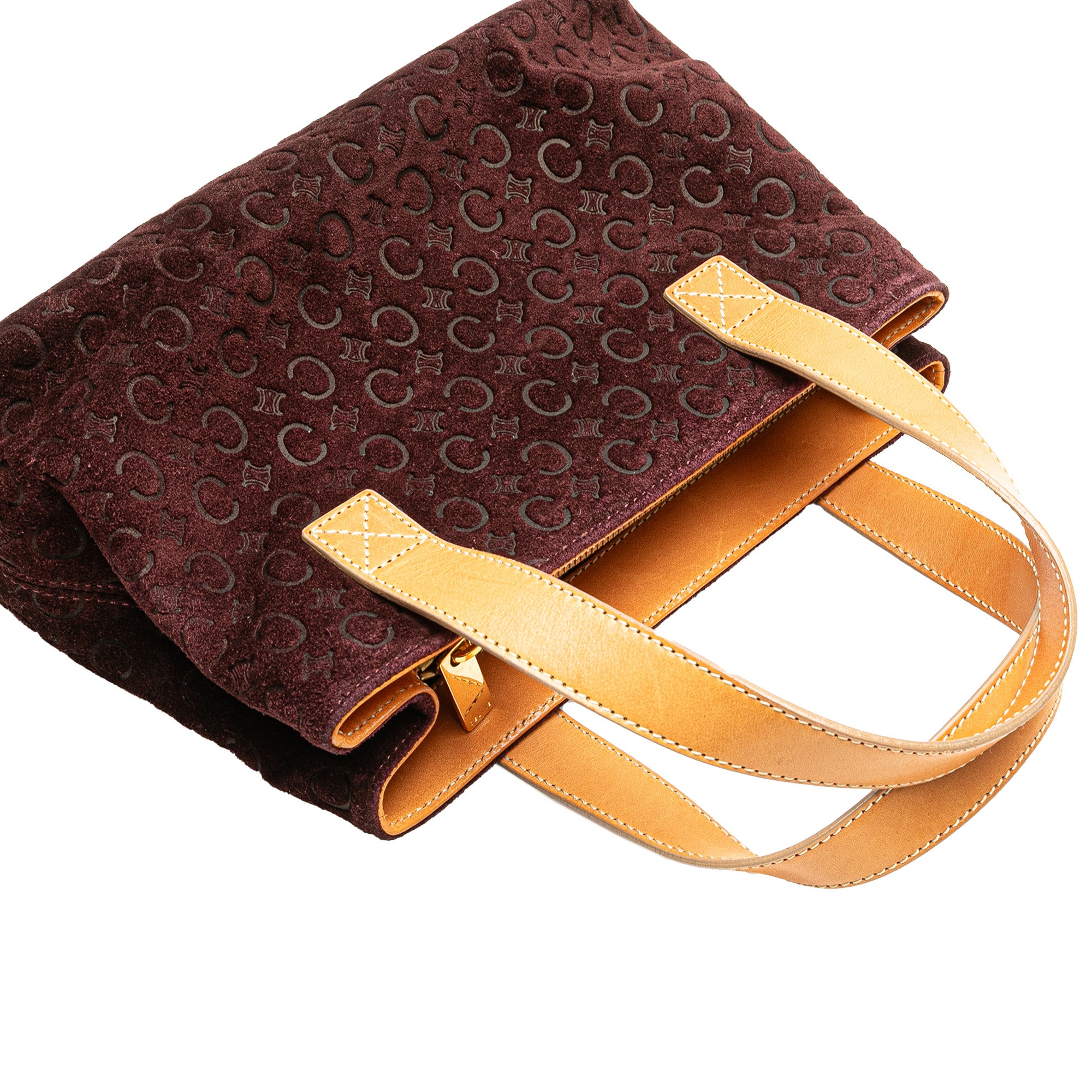 C Macadam Suede Handbag