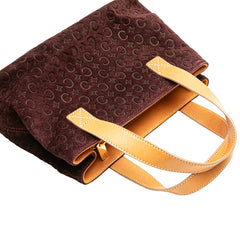 C Macadam Suede Handbag