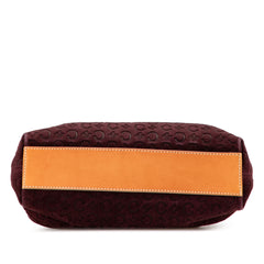 C Macadam Suede Handbag
