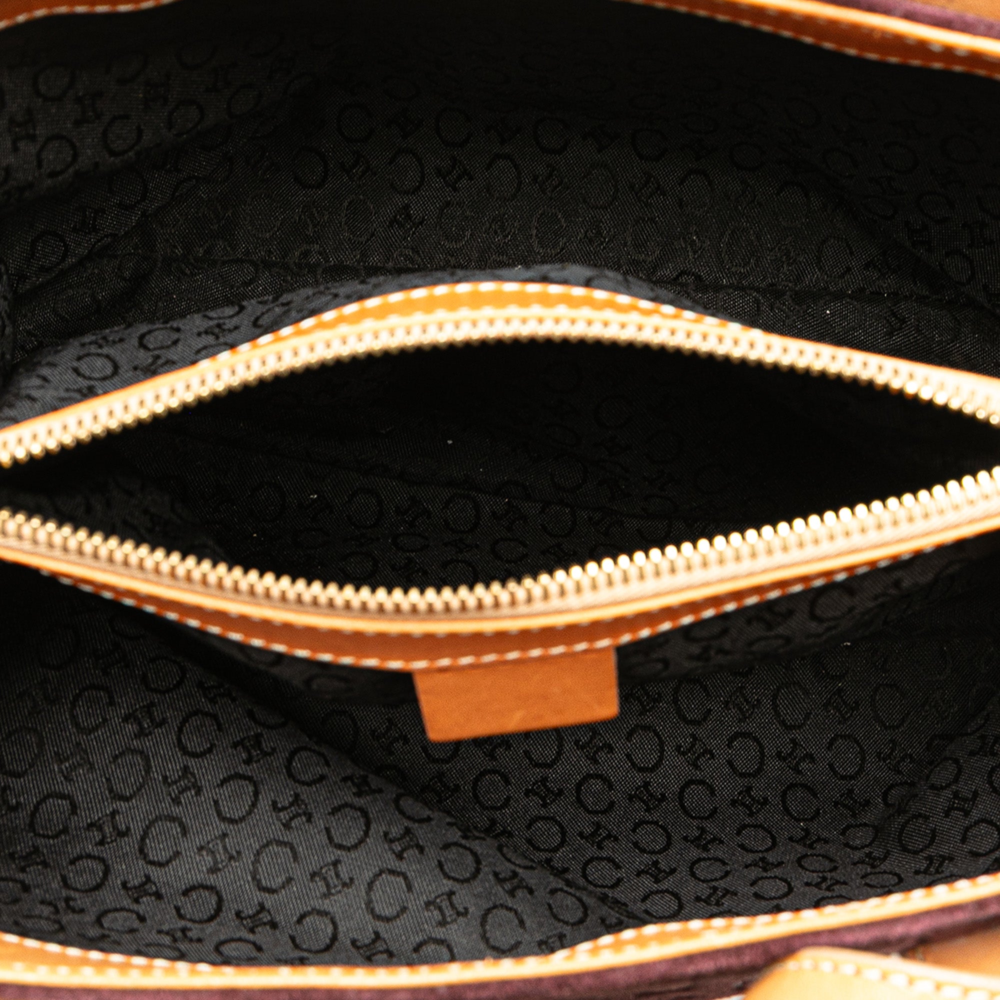C Macadam Suede Handbag