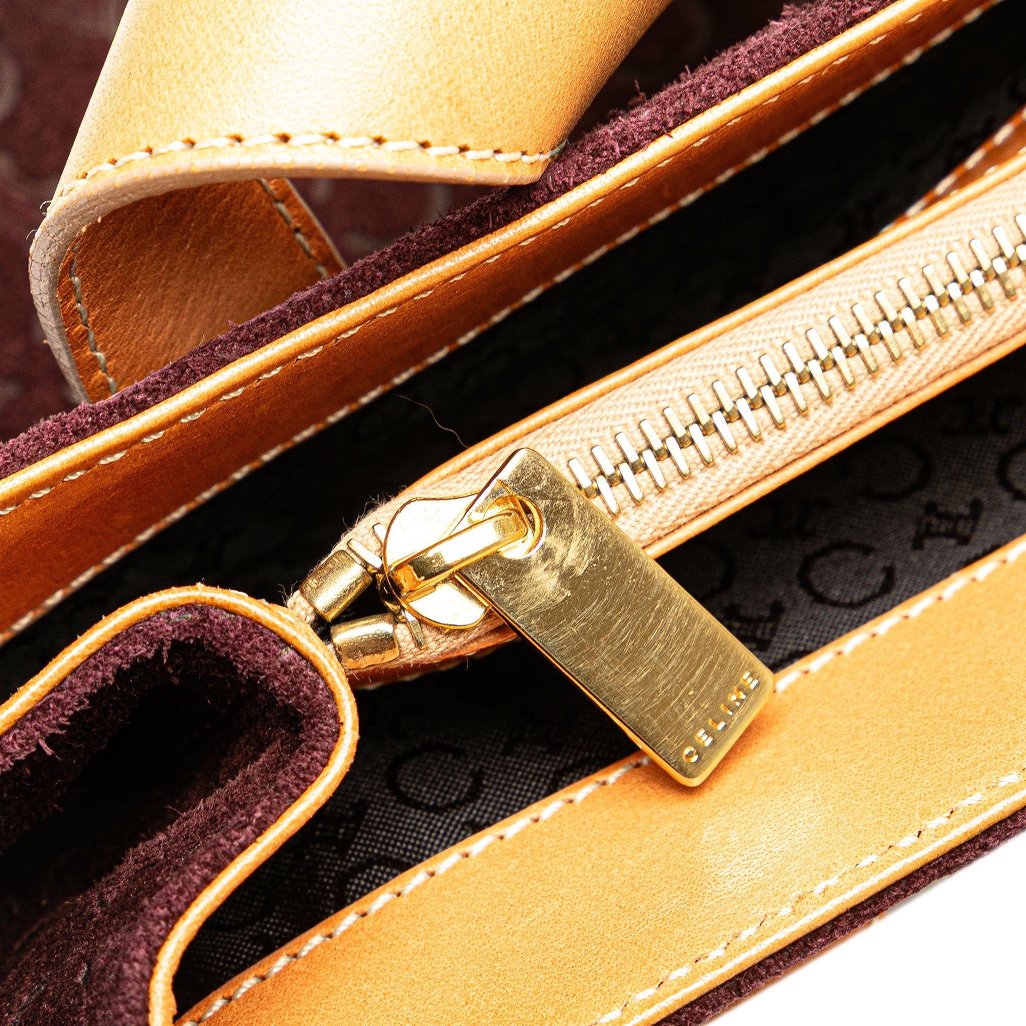 C Macadam Suede Handbag