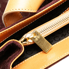 C Macadam Suede Handbag