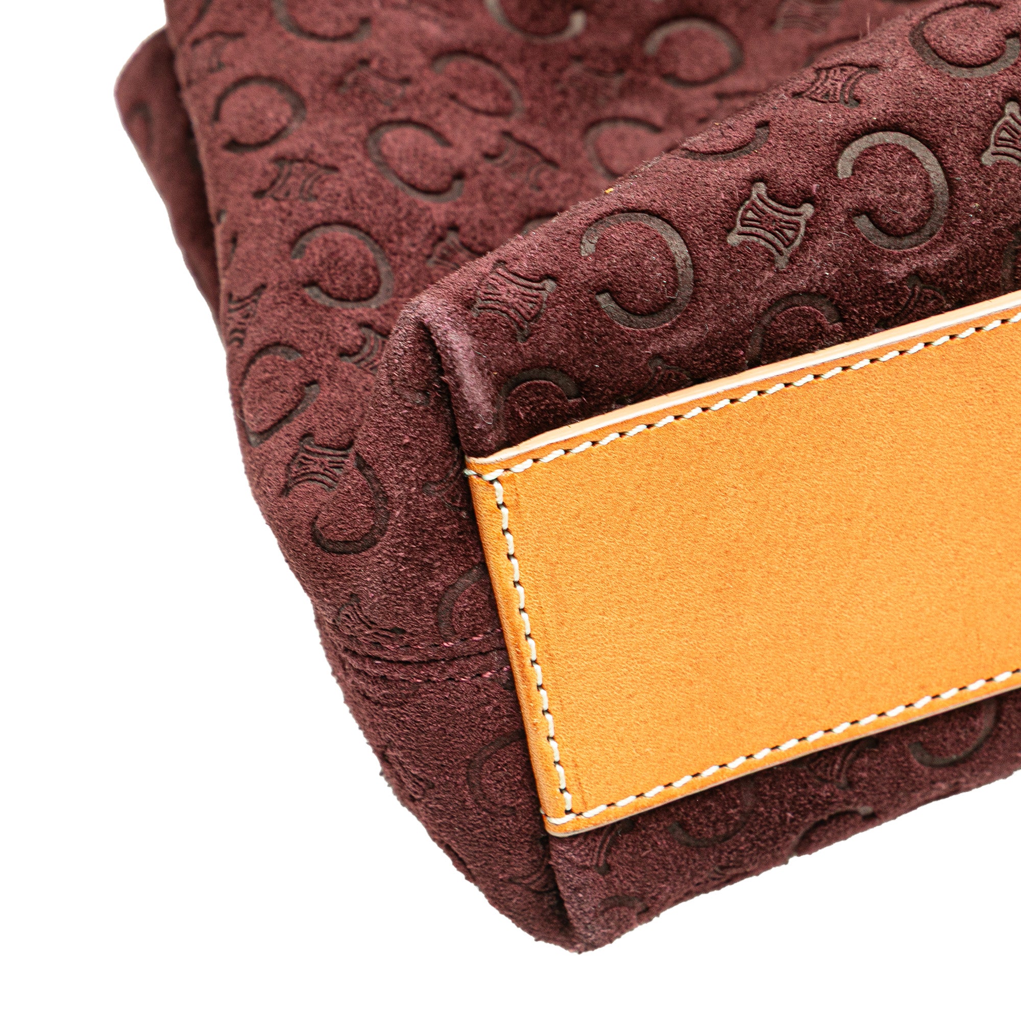 C Macadam Suede Handbag