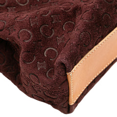C Macadam Suede Handbag