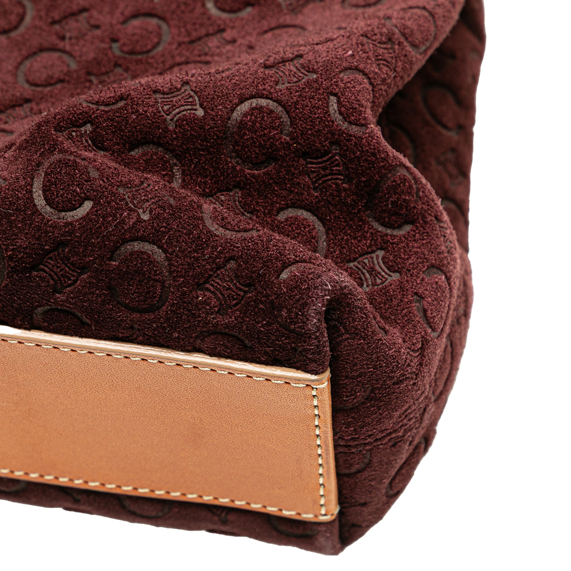 C Macadam Suede Handbag