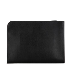 Saffiano Logo Clutch