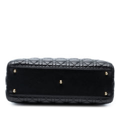 Large Lambskin Cannage Lady Dior