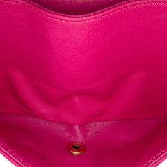 Medium Classic Chevron Lambskin Double Flap