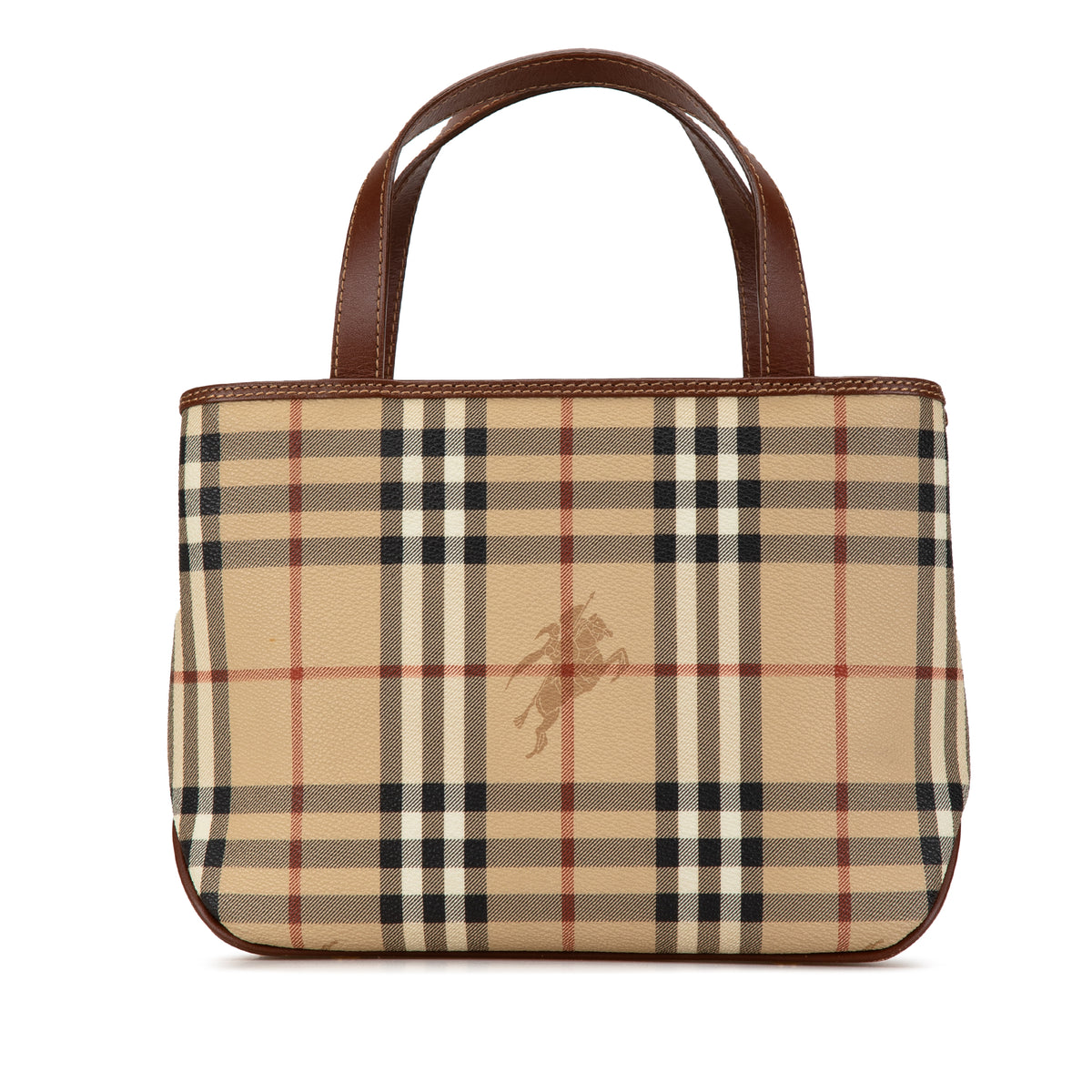 Haymarket Check Coated Canvas Handbag