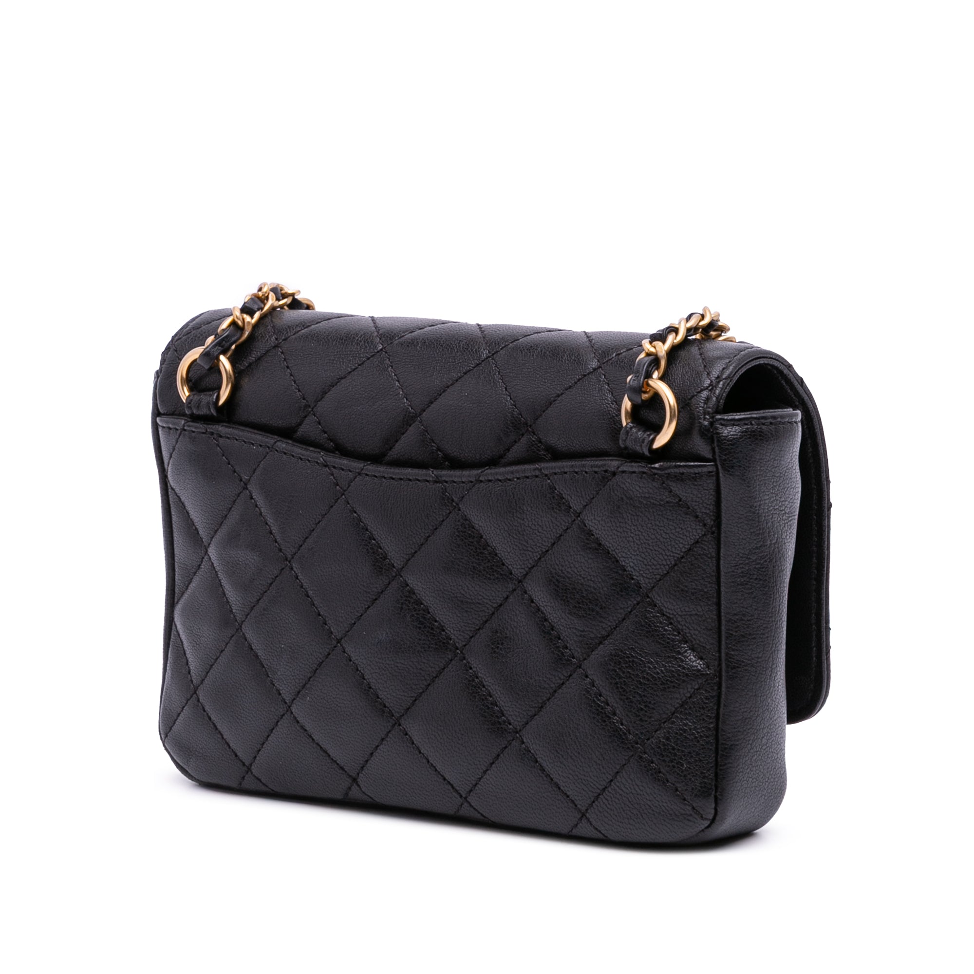 Small Quilted Lambskin Private Affair Camellia Flap