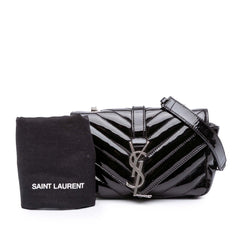Baby Patent Chevron Classic Monogram Chain Bag