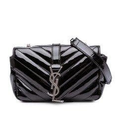 Baby Patent Chevron Classic Monogram Chain Bag
