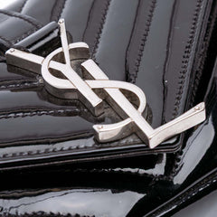Baby Patent Chevron Classic Monogram Chain Bag