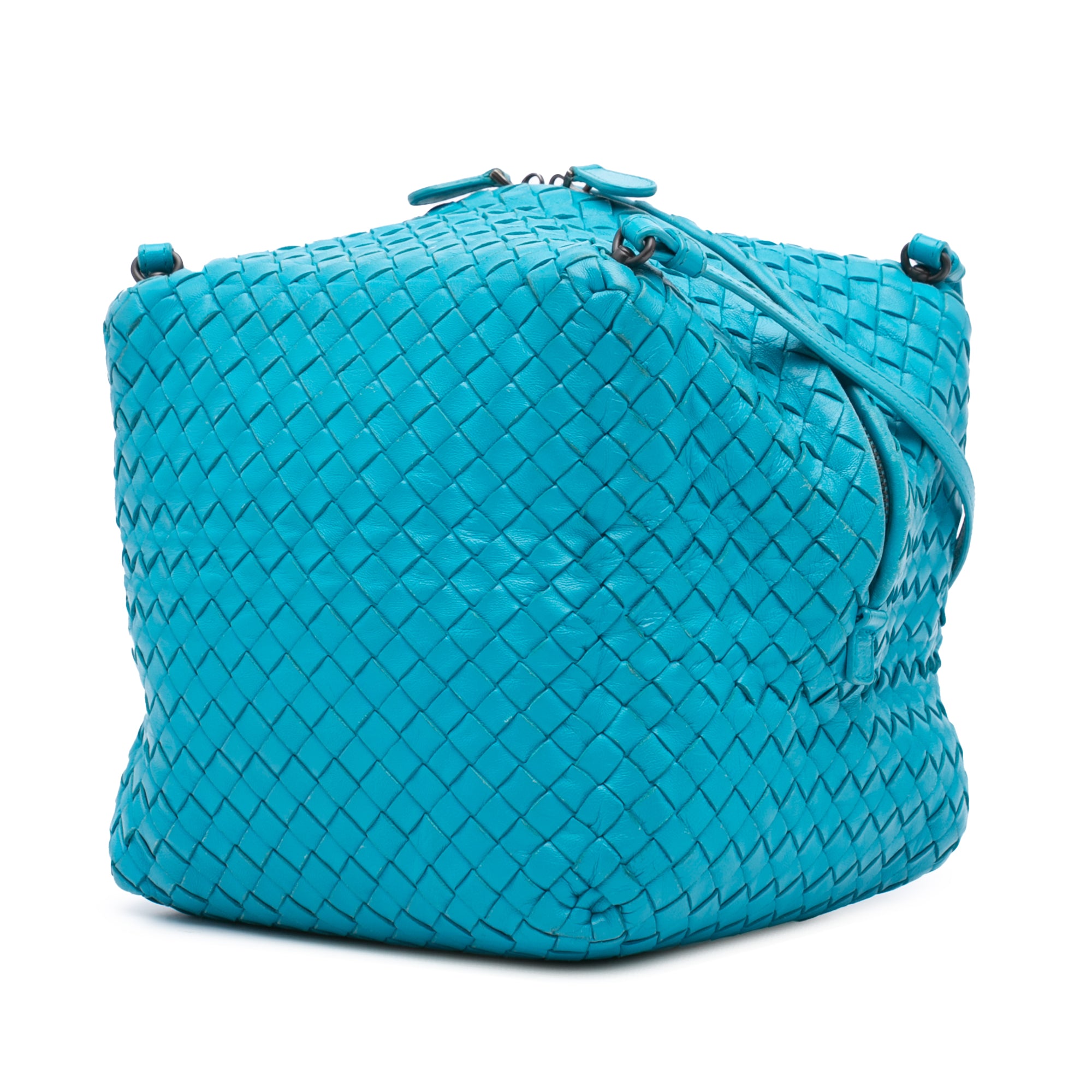 Nappa Intrecciato Cube Crossbody