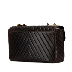 Maxi XL Chevron Lambskin Single Flap