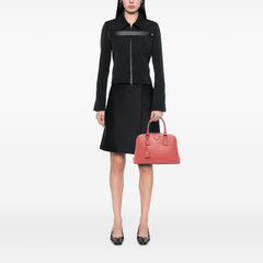 Medium Saffiano Lux Promenade Satchel