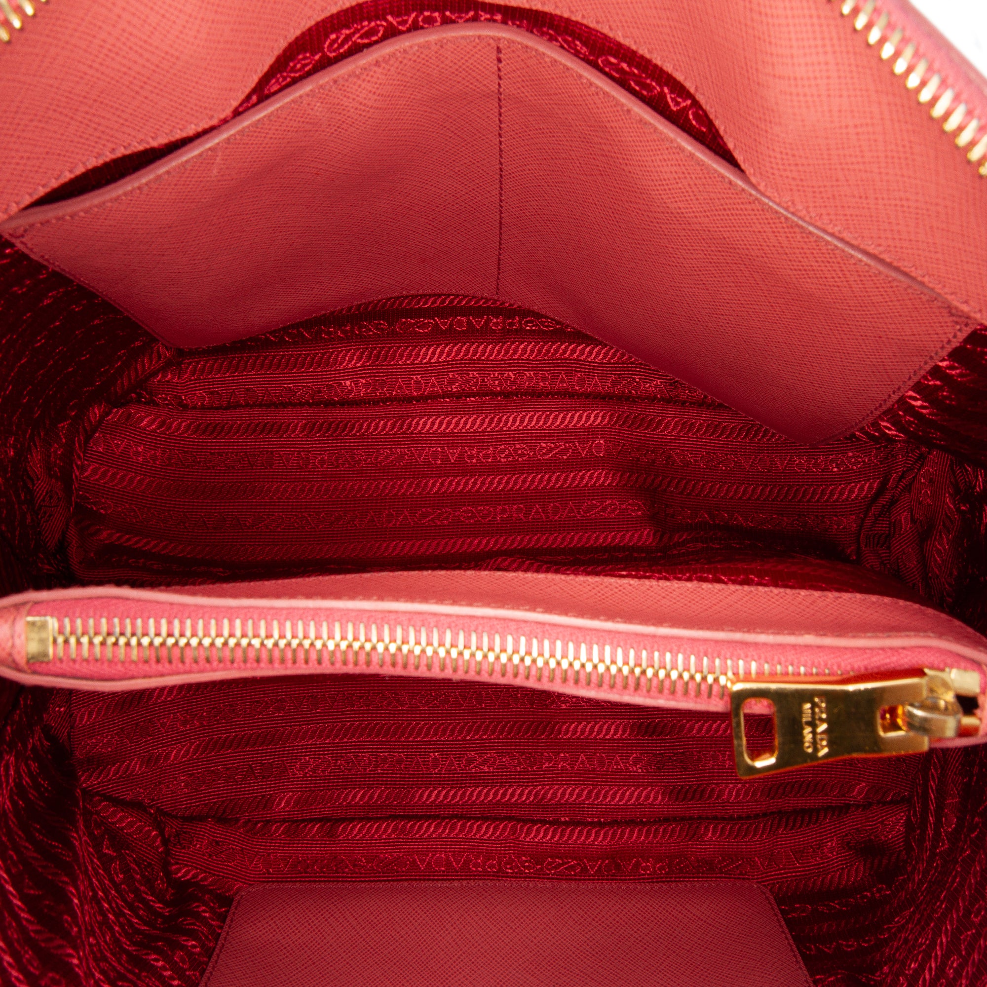 Medium Saffiano Lux Promenade Satchel