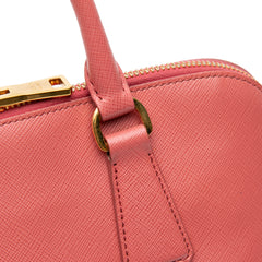 Medium Saffiano Lux Promenade Satchel