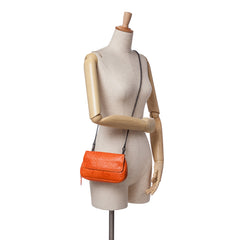 Leather Intrecciomirage Butterfly Chain Flap Crossbody
