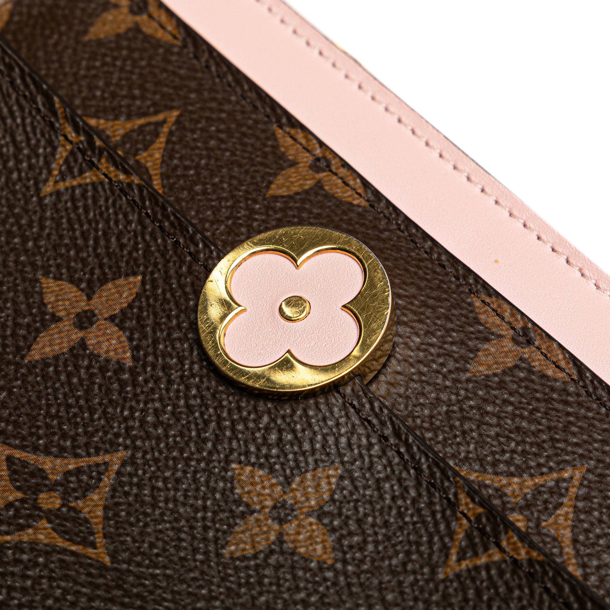 Monogram Flore Wallet On Chain