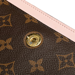 Monogram Flore Wallet On Chain