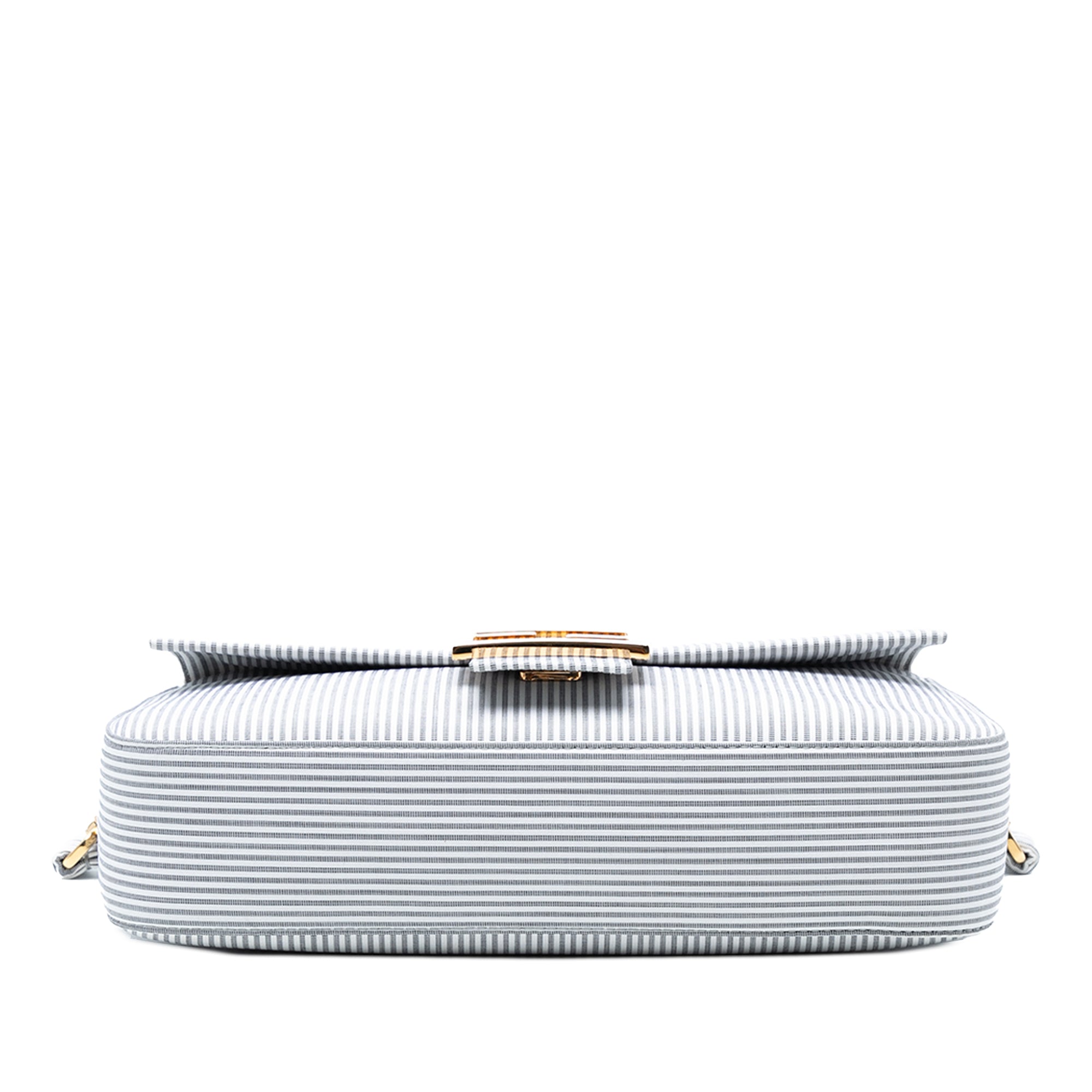 Striped Jersey Baguette Satchel