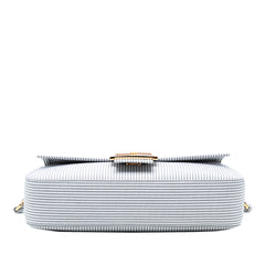 Striped Jersey Baguette Satchel