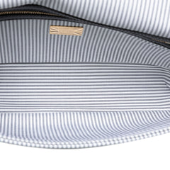 Striped Jersey Baguette Satchel