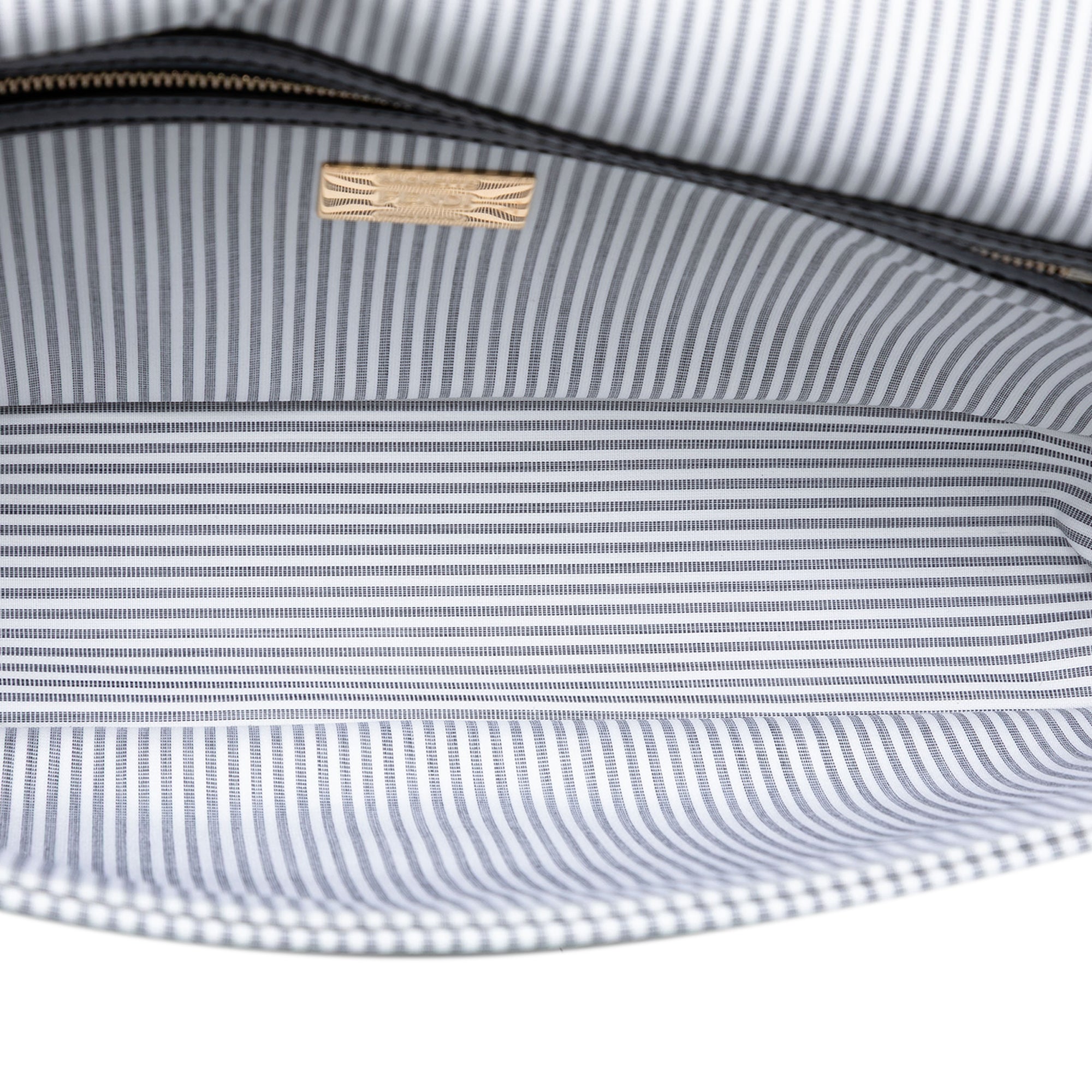 Striped Jersey Baguette Satchel