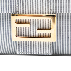 Striped Jersey Baguette Satchel