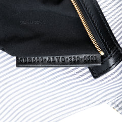 Striped Jersey Baguette Satchel