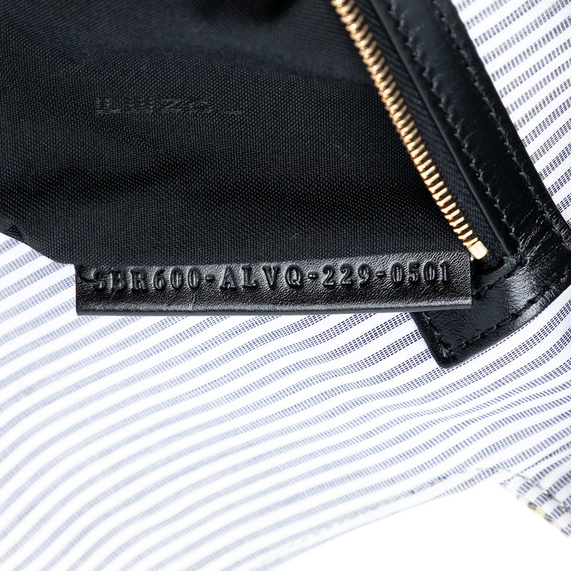 Striped Jersey Baguette Satchel