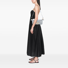 Striped Jersey Baguette Satchel