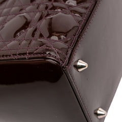 Medium Patent Cannage Lady Dior