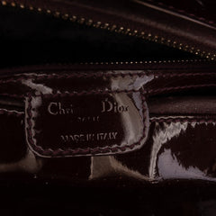 Medium Patent Cannage Lady Dior