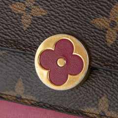 Monogram Flore Wallet On Chain