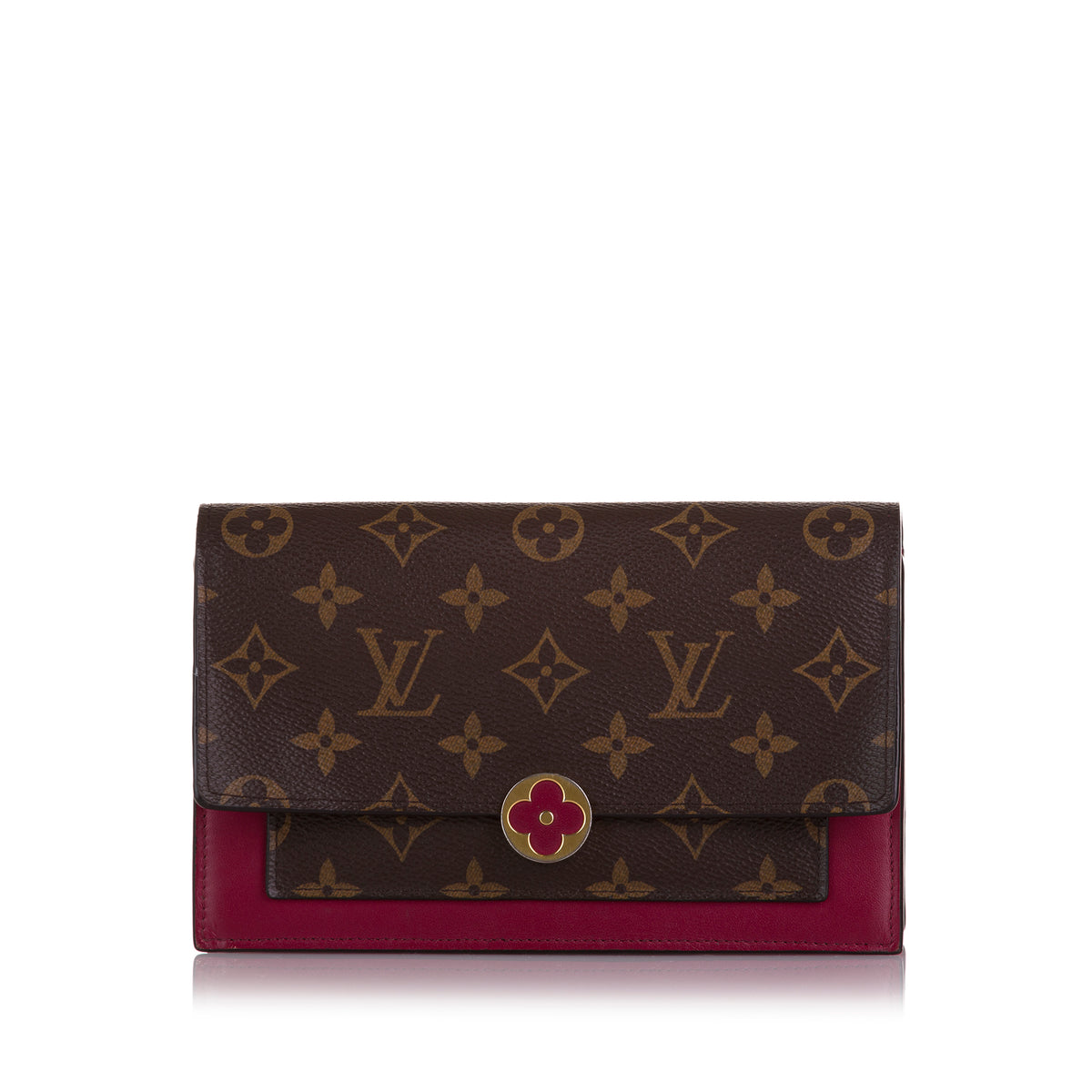 Monogram Flore Wallet On Chain _0