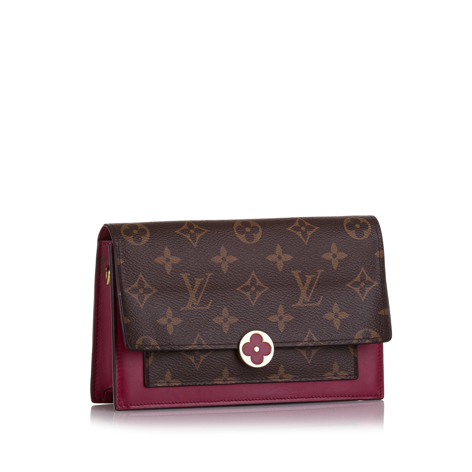 Monogram Flore Wallet On Chain