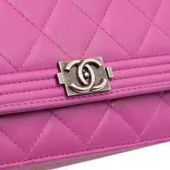 Lambskin Boy Wallet on Chain