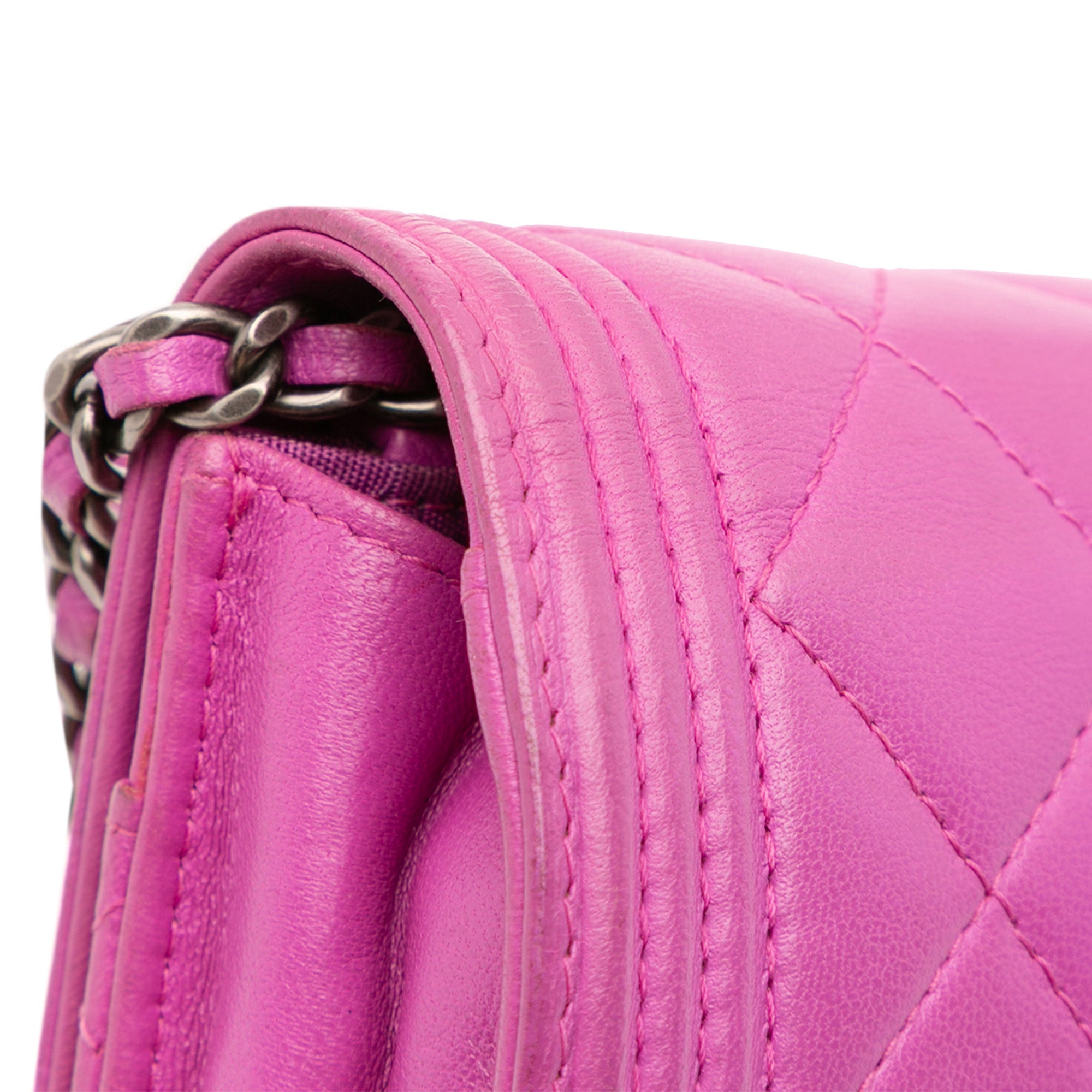 Lambskin Boy Wallet on Chain