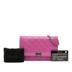 Lambskin Boy Wallet on Chain