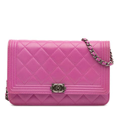 Lambskin Boy Wallet on Chain