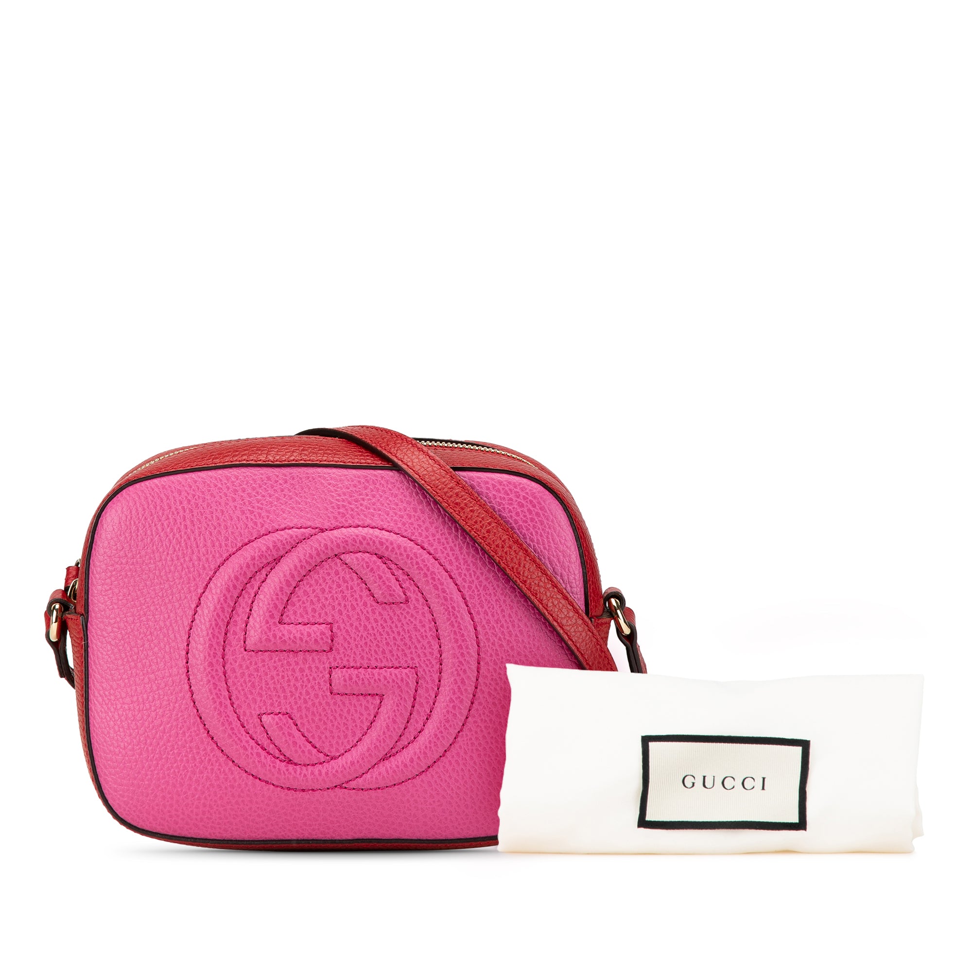 Small Bicolor Leather Soho Disco Crossbody