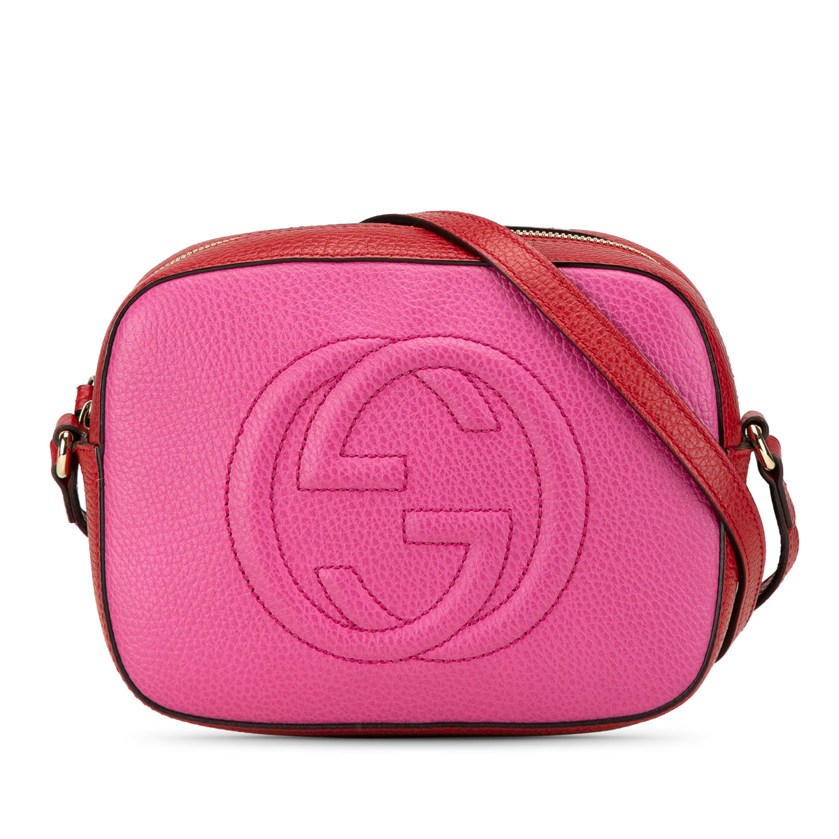 Small Bicolor Leather Soho Disco Crossbody
