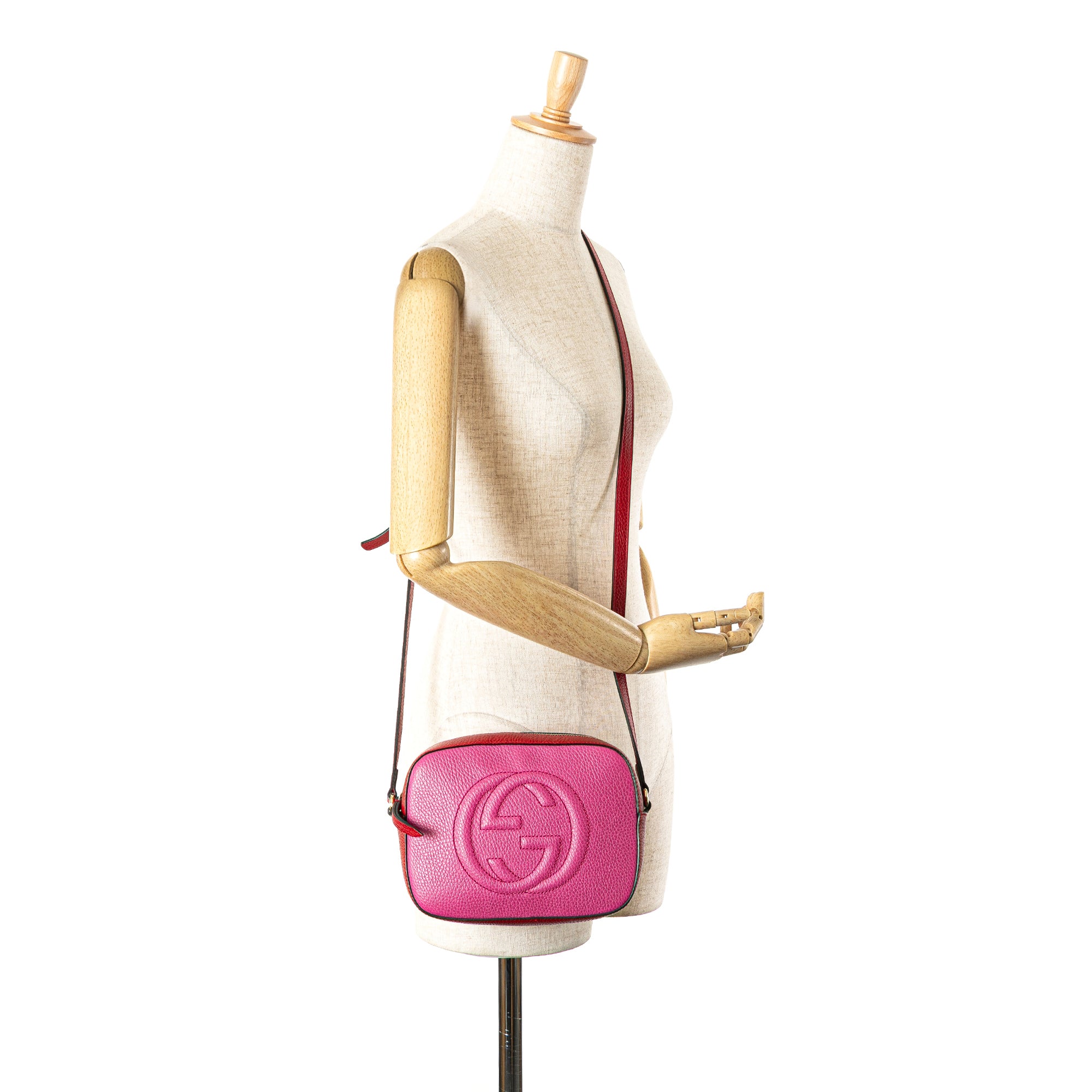Small Bicolor Leather Soho Disco Crossbody