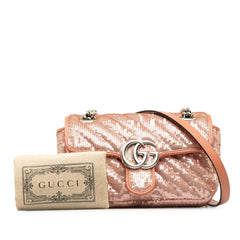 Mini Sequin GG Marmont Matelasse Crossbody Bag