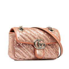 Mini Sequin GG Marmont Matelasse Crossbody Bag